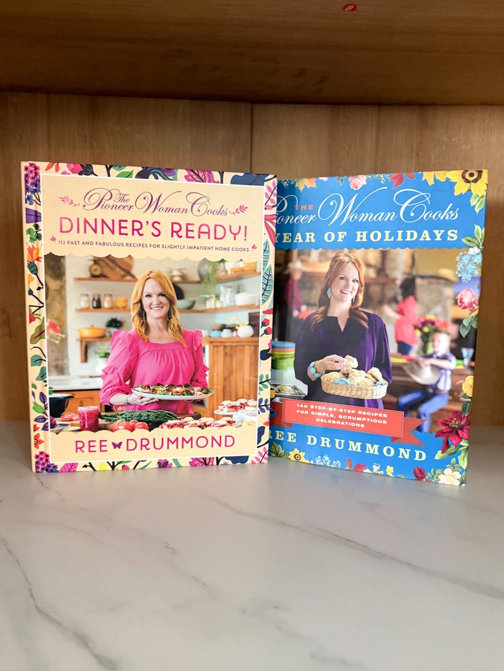 Ree Drummond Pioneer Woman Cookbook Lot of 2 Dinner’s Ready + Holidays Hardcover